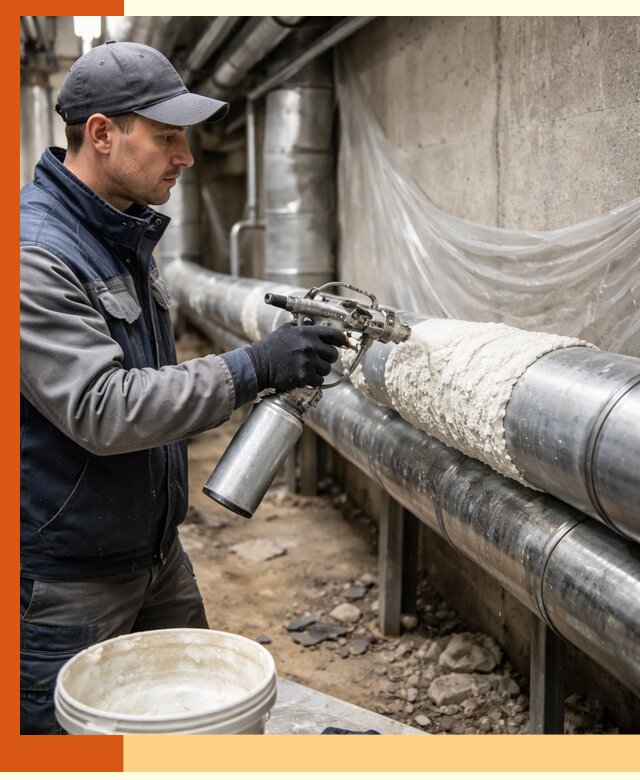 Утепление труб жидкой теплоизоляцией в Инте