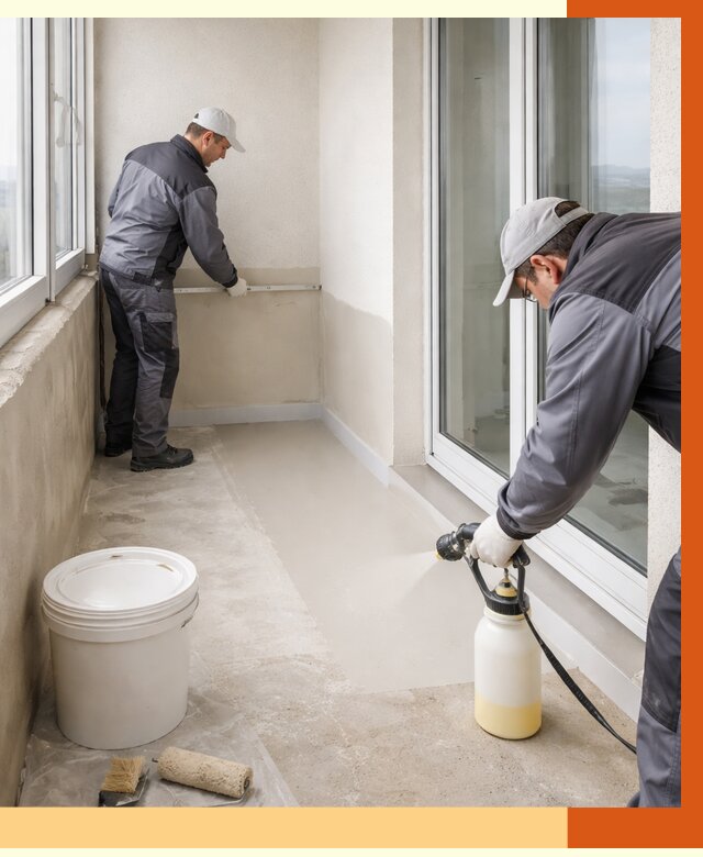 Утепление балкона жидкой теплоизоляцией в Инте от 5832 руб./м2 | ТепломастерИнт