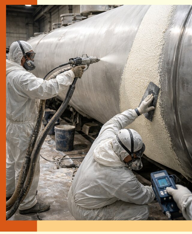 Утепление автоцистерн жидкой теплоизоляцией в Инте