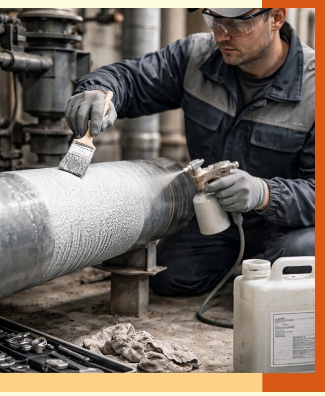 Утепление оборудования жидкой теплоизоляцией в Инте от 4564 руб. | ТепломастерИнт