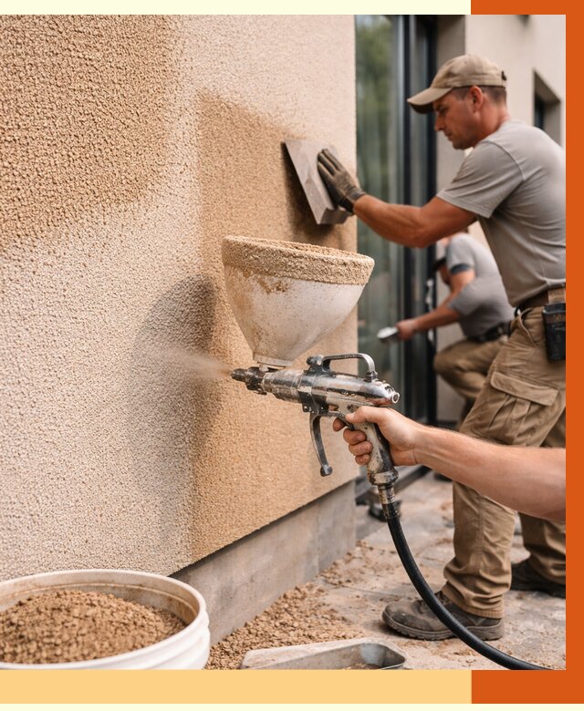 Утепление фасада жидкой пробкой в Инте от 4868 руб./м² под ключ | ТепломастерИнт