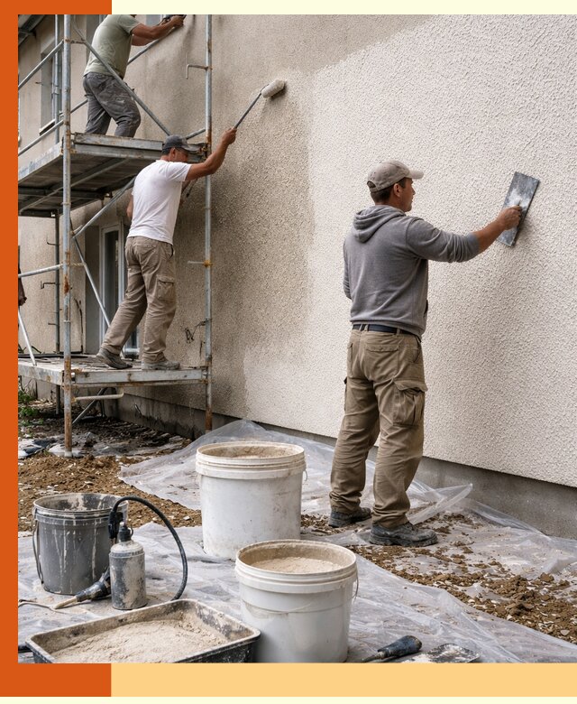 Утепление фасада жидкой пробкой в Инте