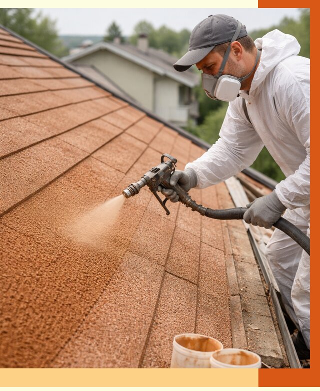 Утепление кровли жидкой пробкой в Инте от 2738 руб./м² под ключ | ТепломастерИнт