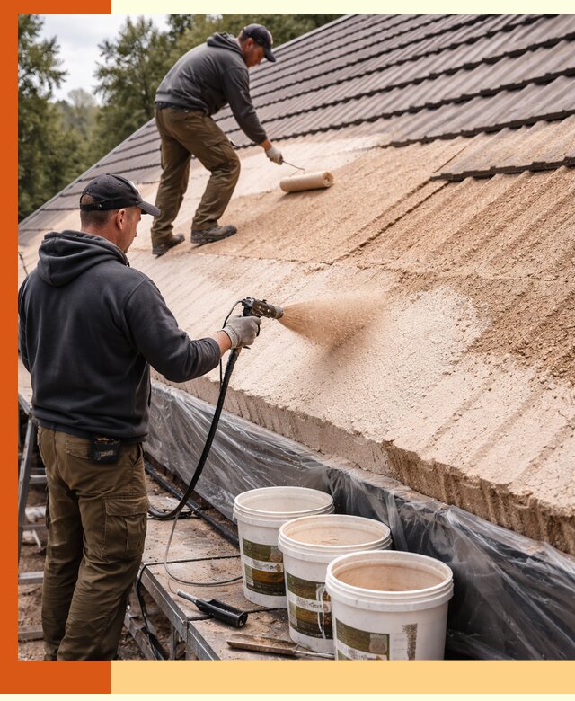 Утепление кровли жидкой пробкой в Инте для домов и зданий