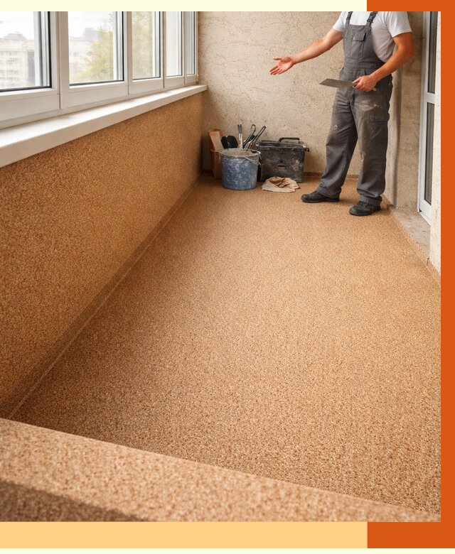 Утепление балкона жидкой пробкой в Инте от 3702 руб/м² под ключ | ТепломастерИнт