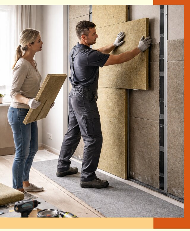 Профессиональная шумоизоляция квартиры в Инте от 7607 руб. за м2 | ТепломастерИнт