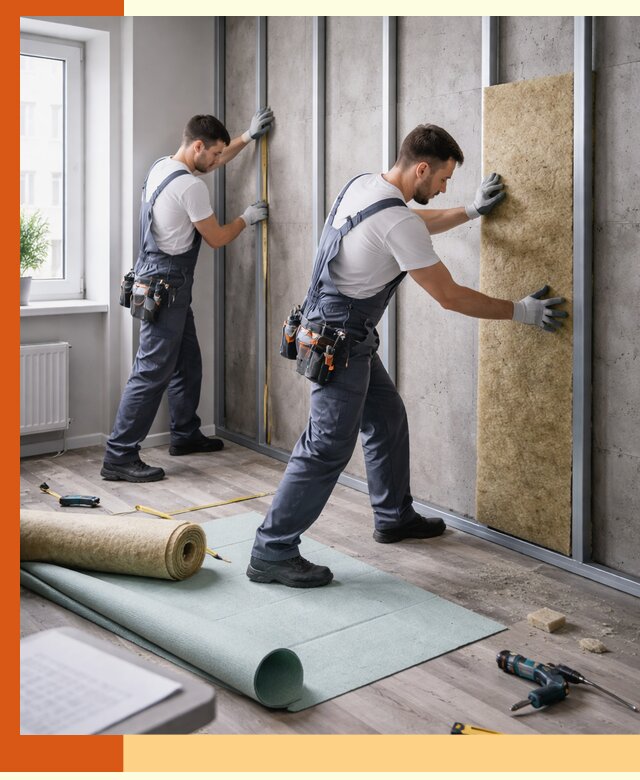 Шумоизоляция квартиры под ключ в Инте — профессионально и гарантированно