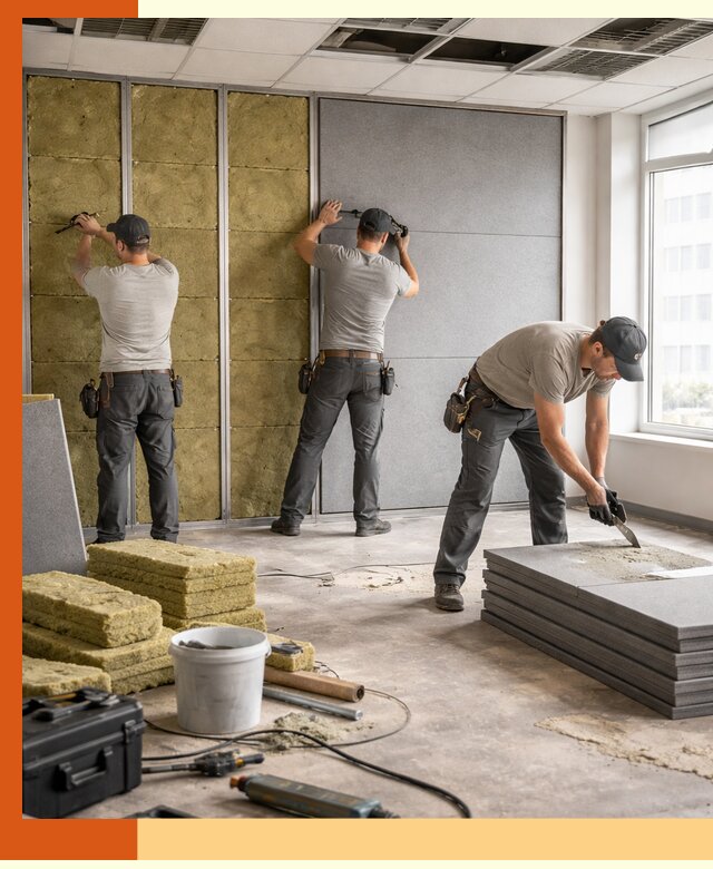 Профессиональная шумоизоляция офисов в Инте для комфорта сотрудников