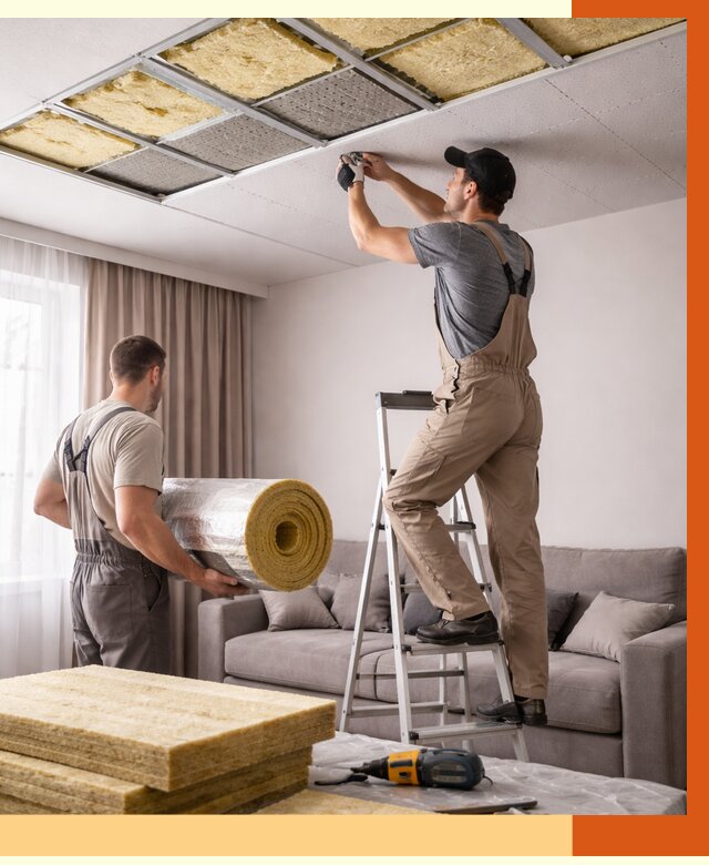 Шумоизоляция потолка в Инте от 2282 руб. под ключ | Профессионально — ТепломастерИнт