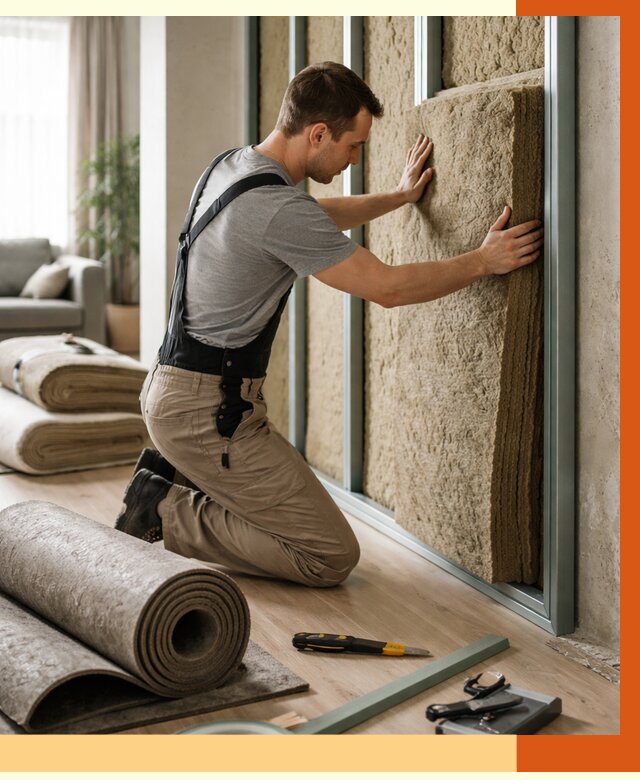 Шумоизоляция перегородок в Инте от 1673 руб. за м2 — ТепломастерИнт