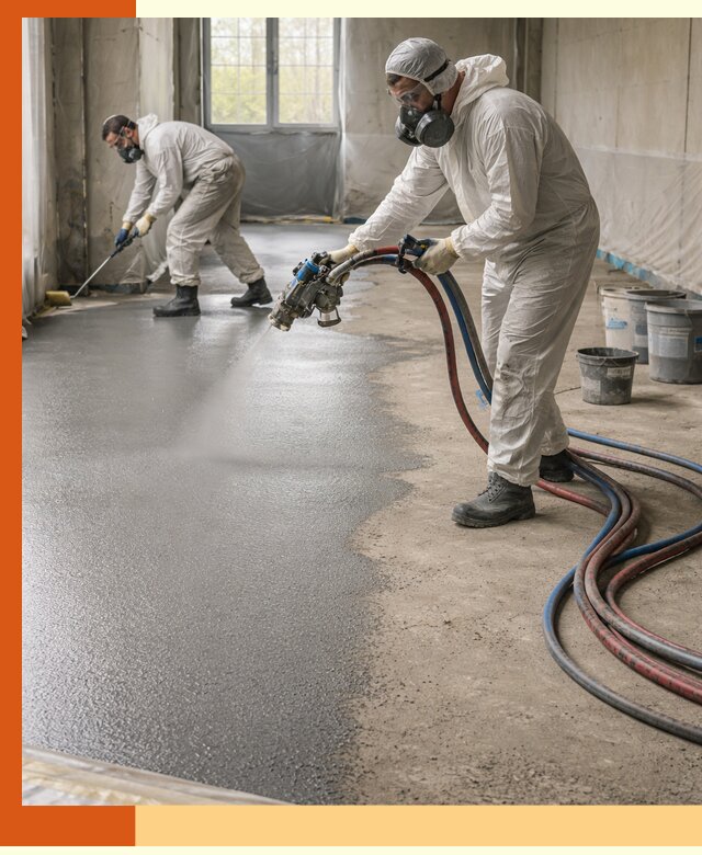 Гидроизоляция полимочевиной полов и конструкций в Инте