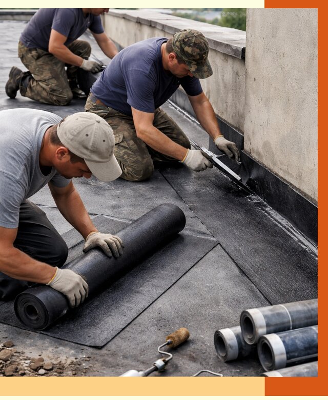 Гидроизоляция кровли в Инте от 4564 руб. — профессиональная гидроизоляция крыши | ТепломастерИнт