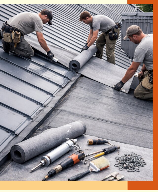 Гидроизоляция металлической кровли полимочевиной в Инте от 8621 руб. | ТепломастерИнт