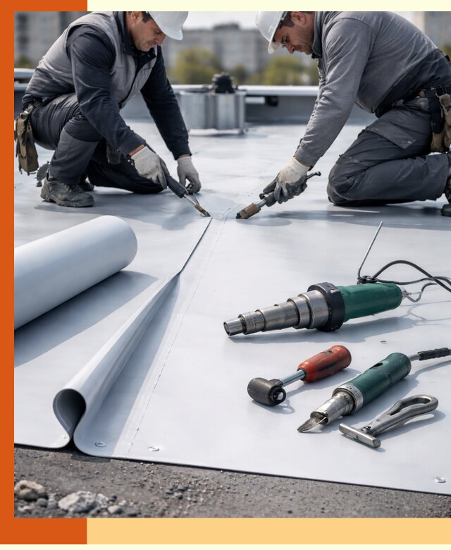 Гидроизоляция мембранной кровли в Инте: монтаж и ремонт быстро