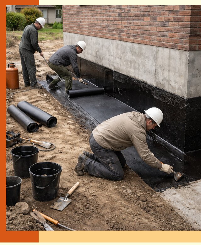 Гидроизоляция фундамента в Инте: надежная защита строений