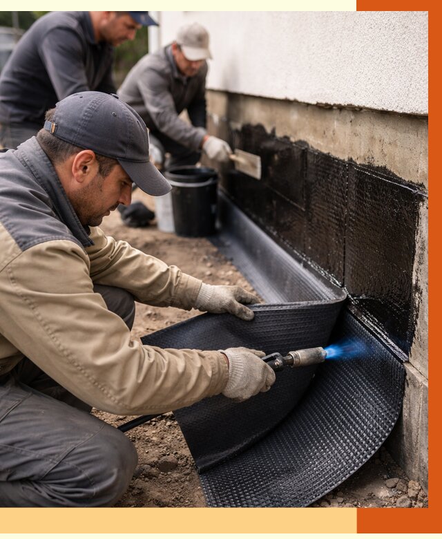 Гидроизоляция цоколя и отмостки в Инте от 8621 руб. — ТепломастерИнт