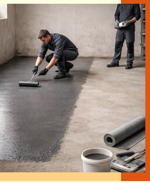 Гидроизоляция гаражного пола в Инте от 3550 руб./м² — ТепломастерИнт профессионально