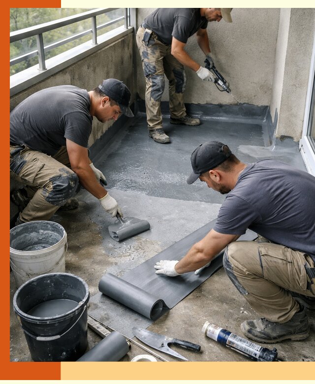 Гидроизоляция балкона в Инте: надежная защита от протечек