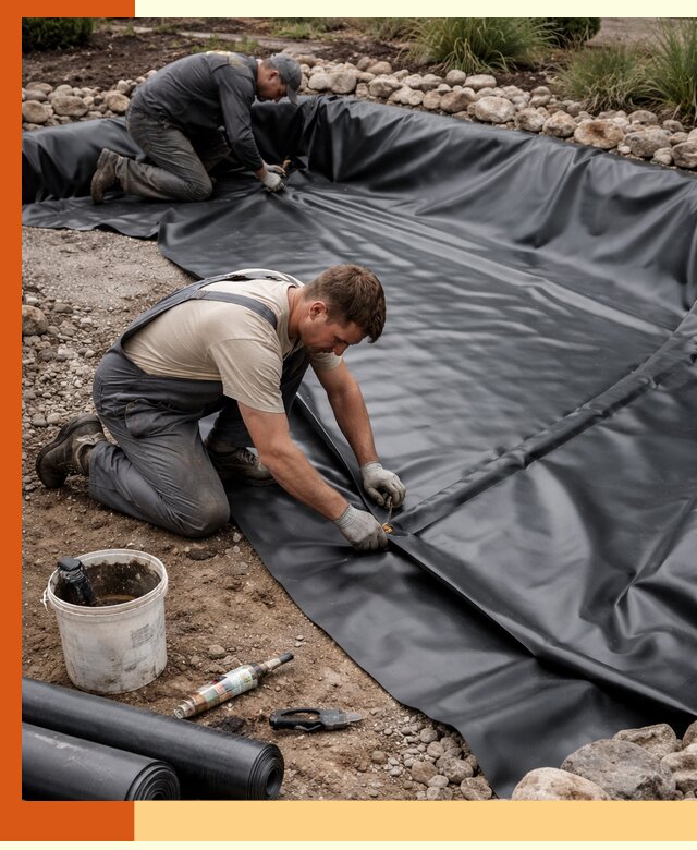 Гидроизоляция пруда в Инте: надежная защита и герметизация