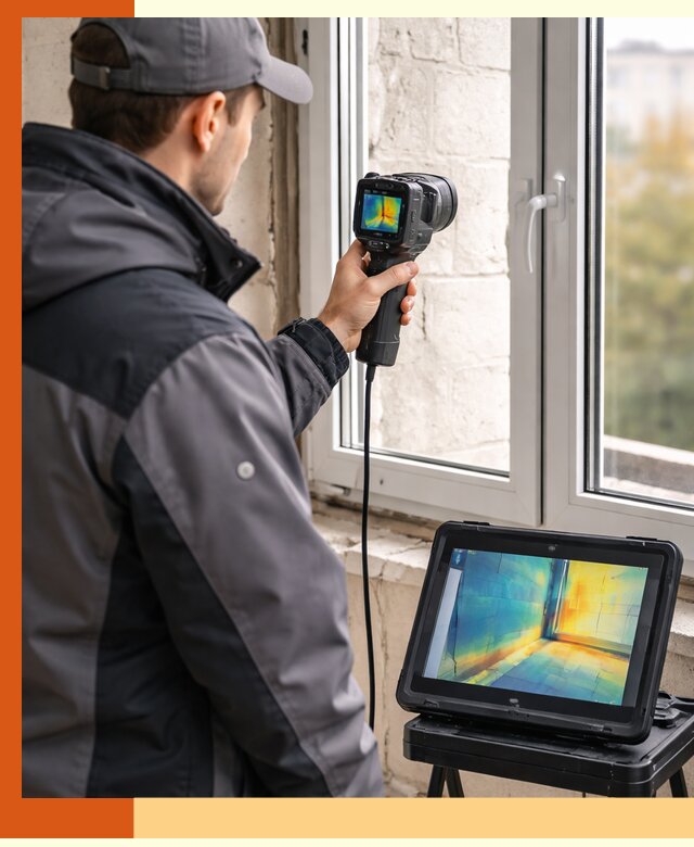 Тепловизионное обследование дома в Инте для выявления утечек тепла