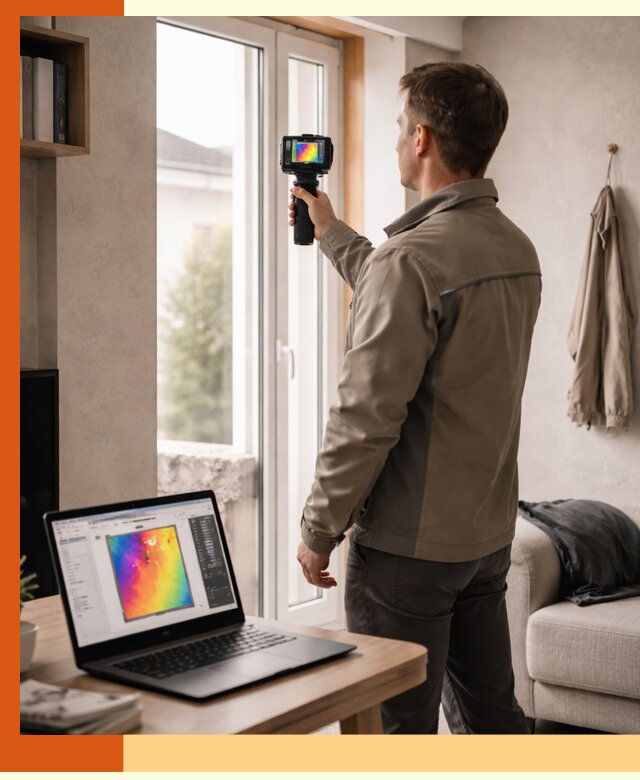 Тепловизионное обследование квартиры в Инте для поиска утечек тепла