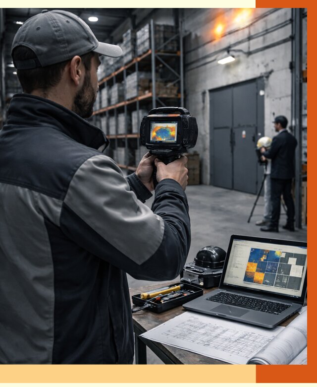 Тепловизионное обследование склада в Инте от 6592 руб. | ТепломастерИнт