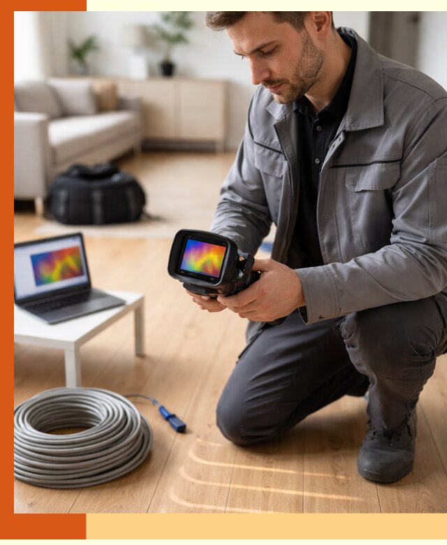 Тепловизионное обследование тёплого пола в Инте для точной диагностики