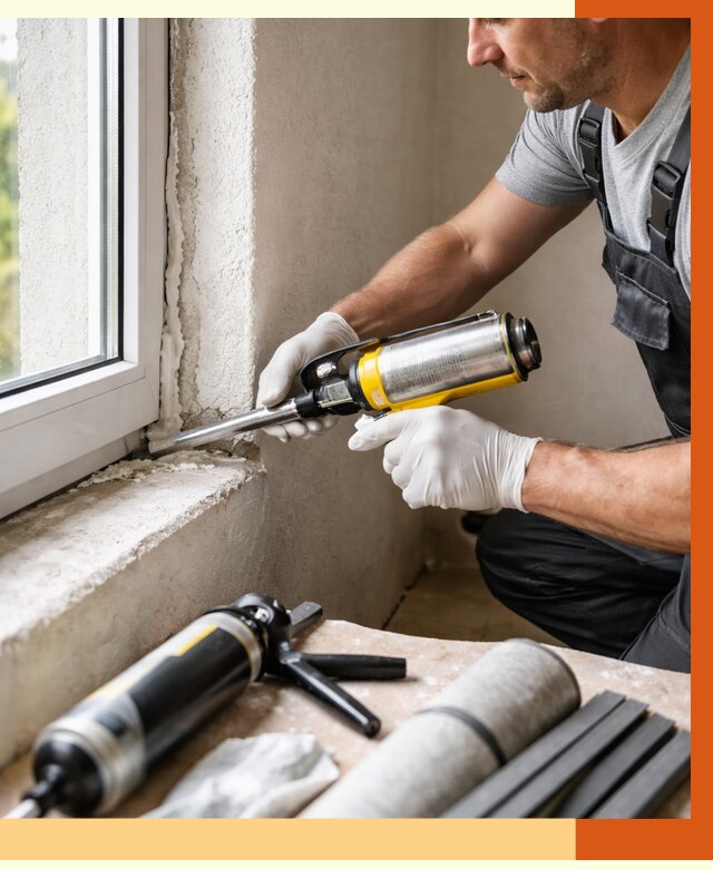 Герметизация стыков и примыканий в Инте от 1217 руб. под ключ | ТепломастерИнт